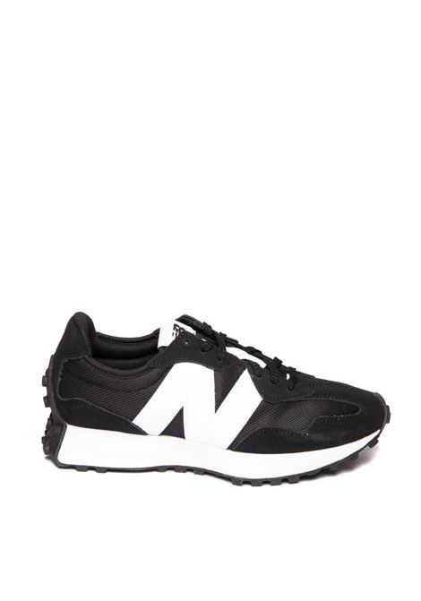 Black 327 sneaker NEW BALANCE | 327CBW USUEDE-BLK/WHT